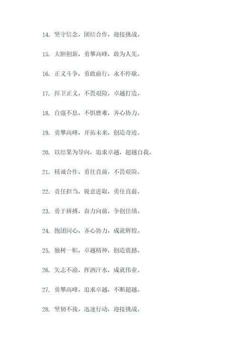 卓越的狼性团队口号