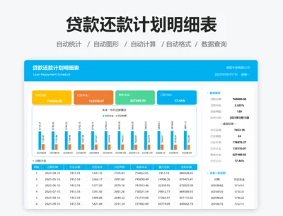 贷款还款计划表