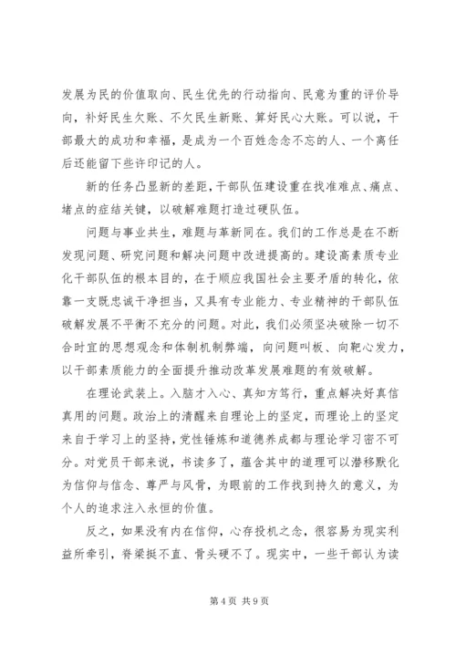 建设高素质专业化新时代干部队伍建设党课讲稿.docx