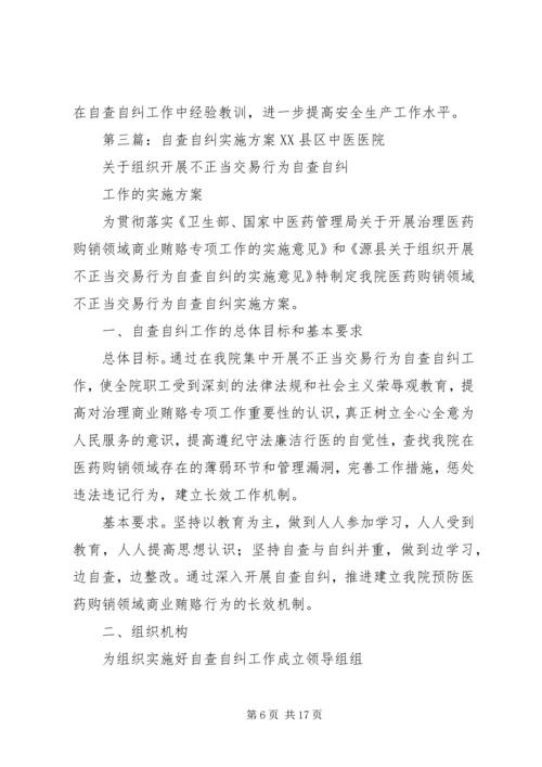 落实廉洁办贷自查自纠工作实施方案(市行)_1.docx