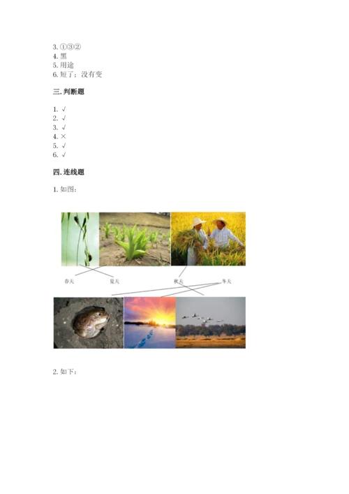教科版科学二年级上册《期末测试卷》精品【b卷】.docx