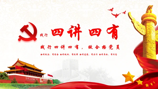 践行四讲四有，争做合格党员