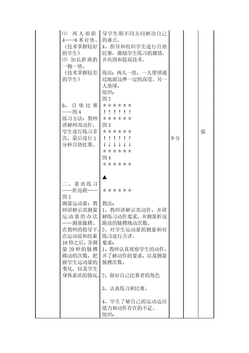 七年级排球正面双手垫球教学设计