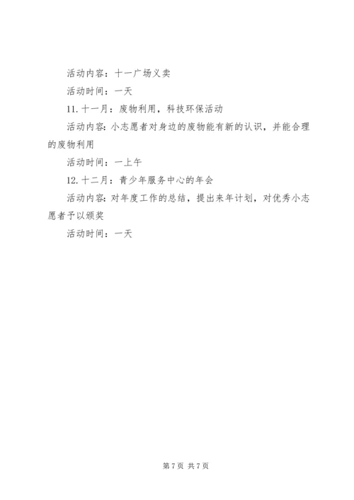 年度工作计划：XX年志愿者联合会工作计划.docx