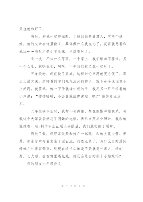 我的朋友六年级作文6篇.docx