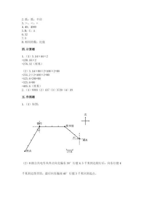 小学数学六年级上册期末测试卷含答案解析.docx