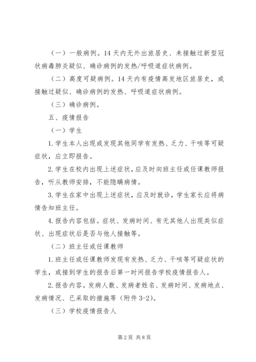 肺炎疫情应急处置预案.docx