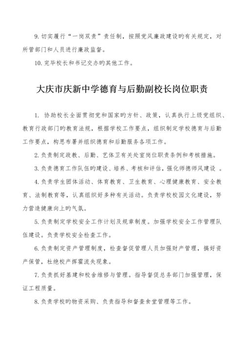 学校各部门岗位职责汇编.docx