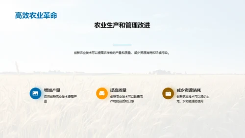 创新农业技术的应用