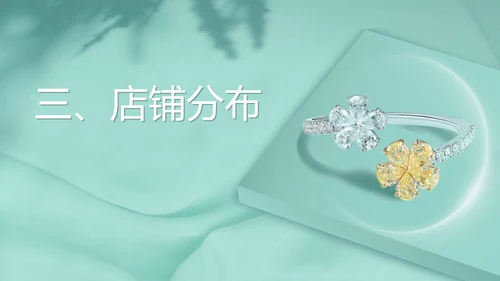 蓝色简约风饰品公司产品宣传PPT模板