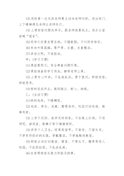 习惯养成主题班会教案.docx
