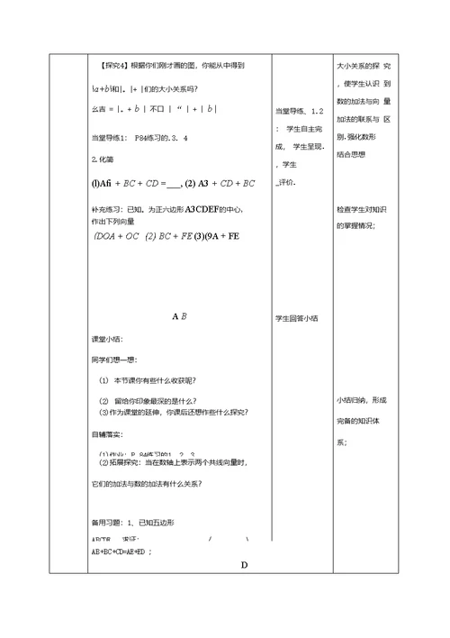 高中数学第二章平面向量221向量加法运算及其几何意义教案新人教A版必修4