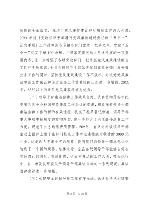 市纪委在党代会上的工作报告.docx