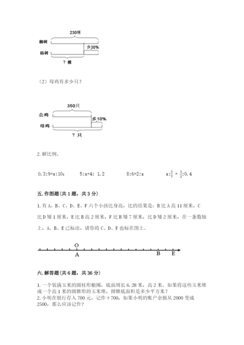 哈尔滨市香坊区六年级下册数学期末测试卷完美版.docx
