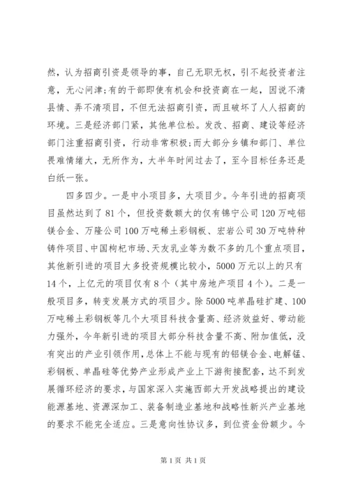 领导招商引资座谈会讲话稿.docx