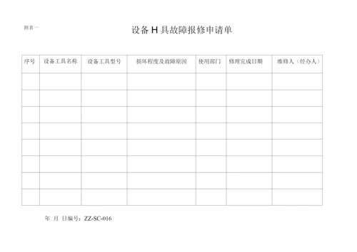 发泡车间设备维护维修管理办法-.docx