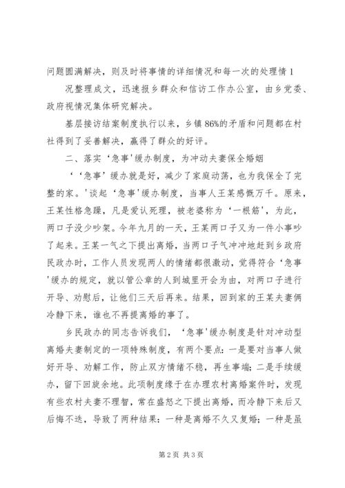 乡镇贯彻落实“三项制度”工作总结.docx