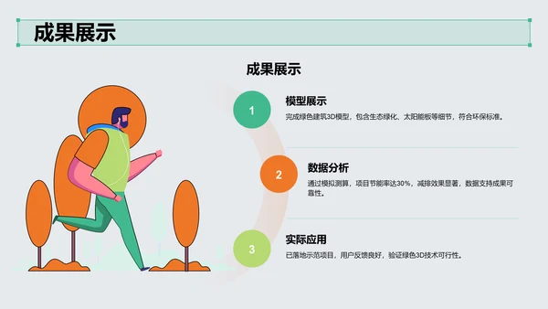 绿色3D风项目答辩PPT