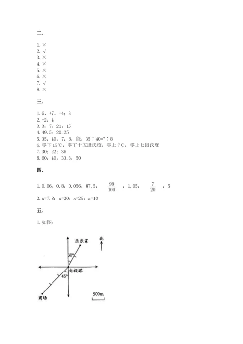 最新人教版小升初数学模拟试卷及参考答案（培优）.docx