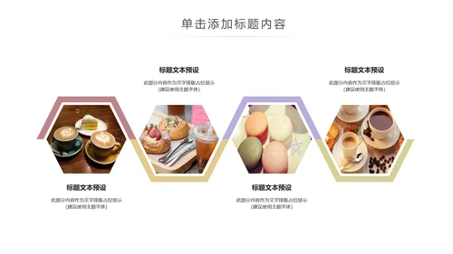 简约美味饮品下午茶甜点茶餐厅ppt模板