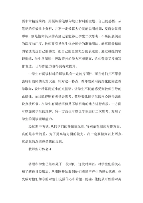 热教师实习体会10篇.docx