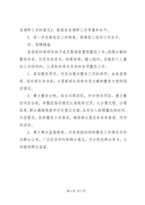 讲党性重品行作表率活动整改方案.docx