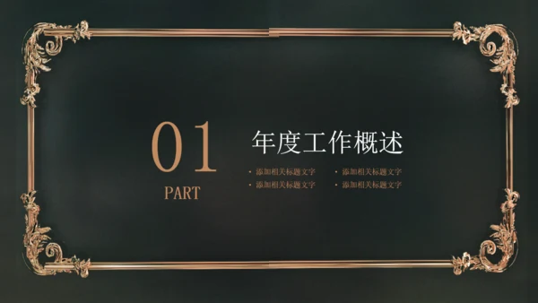 炫酷时尚黑金欧美风商业计划书通用PPT模板