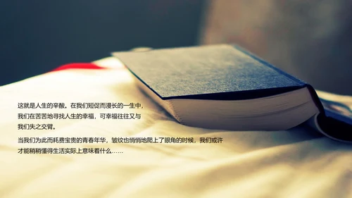 《平凡的世界》读书分享通用PPT模板