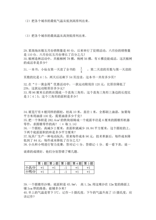 六年级小升初数学应用题50道必考题.docx