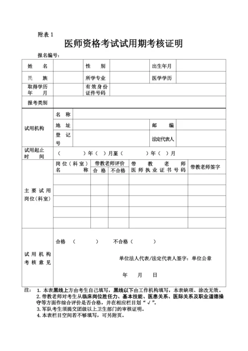 执业医师考试试用期考核合格证明.docx