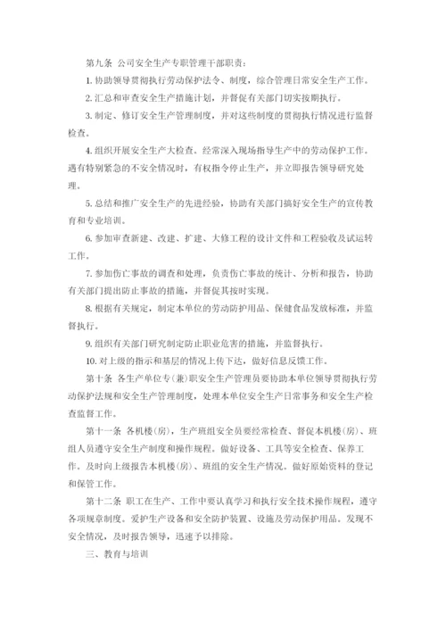 公司安全管理制度.docx