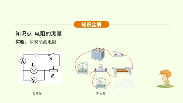 人教版 初中物理 九年级全册 第十七章 欧姆定律 17.3 电阻的测量课件（28页ppt）