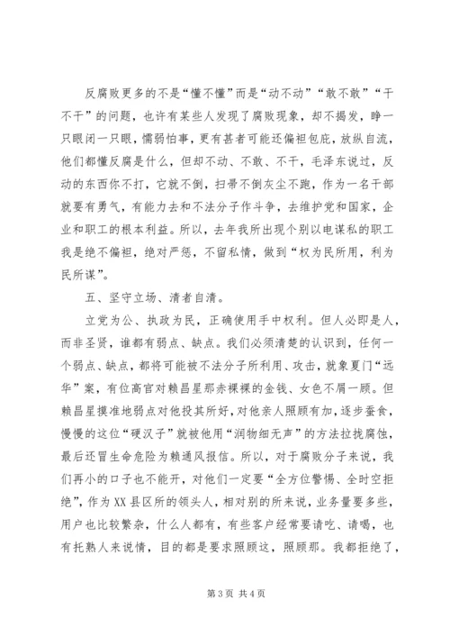 反腐倡廉个人思想汇报.docx