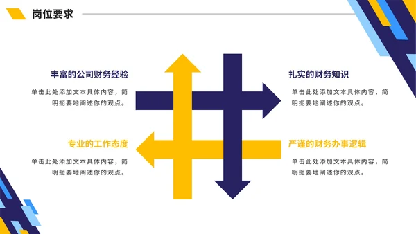 几何切割拼色商务新员工入职自我介绍PPT模板