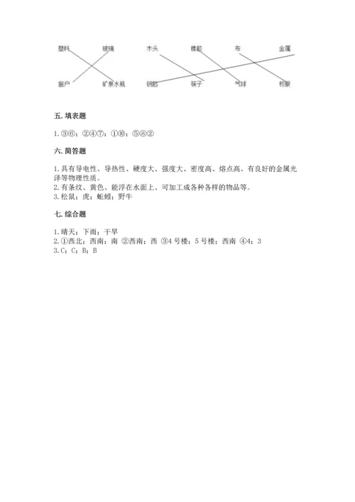 教科版科学二年级上册《期末测试卷》带答案下载.docx