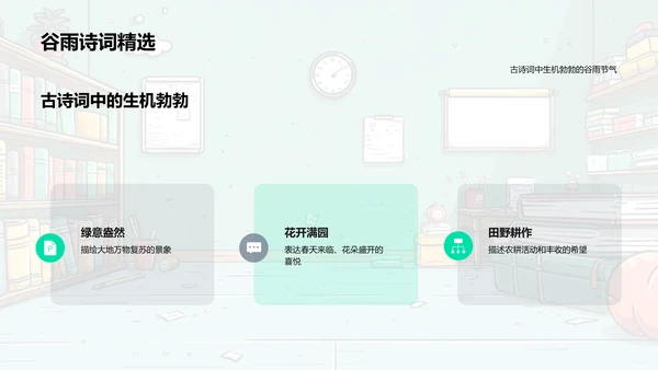 谷雨诗词研究PPT模板