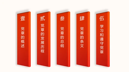 中国共产党章程党章党规学习解读PPT模板