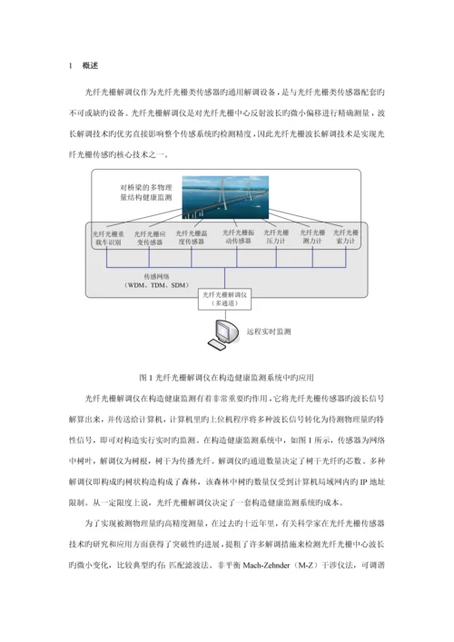 光纤光栅解调仪设计专题方案报告.docx