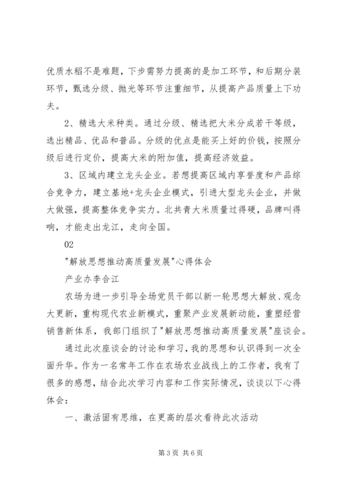 解放思想推动高质量发展心得体会2篇.docx