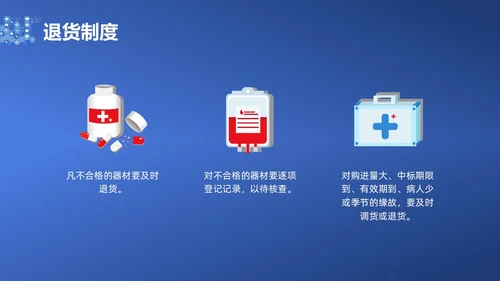 蓝色简约耗材管理PPT课件