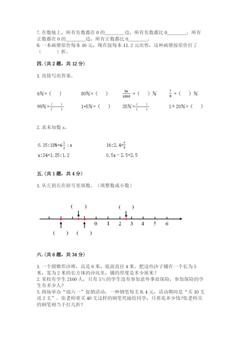 小学毕业班数学检测题（典型题）.docx