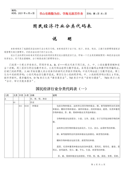 国民经济行业分类代码.docx