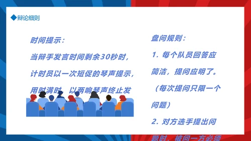 团体辩论赛超级辩论赛红蓝辩论赛PPT模板
