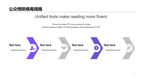 紫色插画预防新冠病毒知识培训课件PPT素材下载