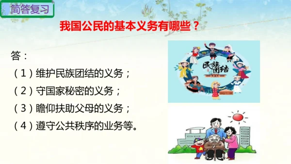 六年级上册道德与法治第二单元我们是公民复习课件