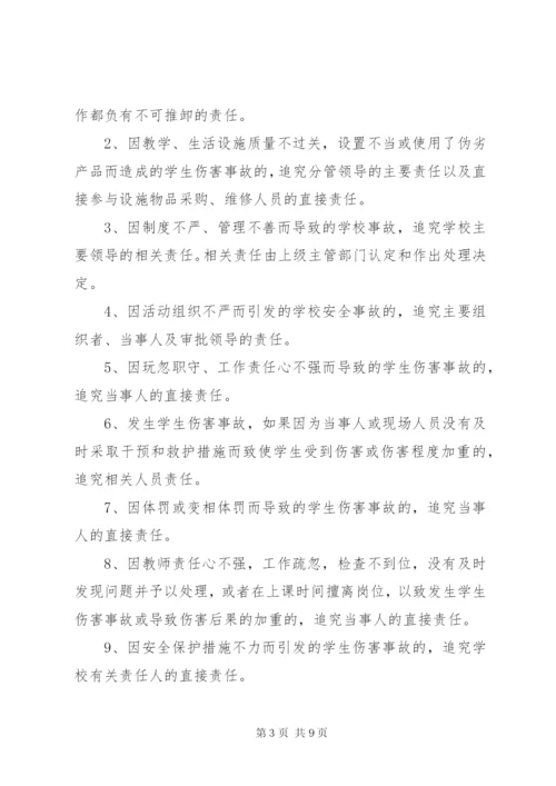 校园安全工作责任追究制度.docx
