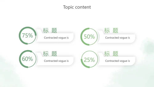 绿色小清新述职报告PPT动态模板