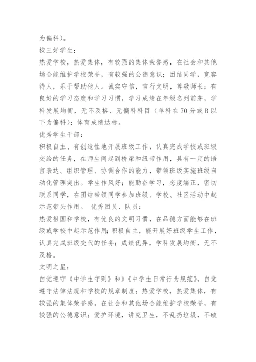 小学生评优评先方案.docx