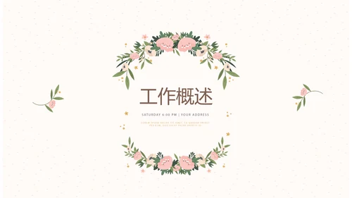 简约水彩风美容护肤宣传年年终总结动态PPT