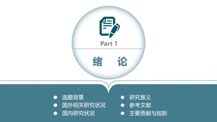 毕业答辩毕业论文答辩开题报告通用PPT模版